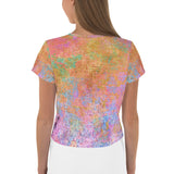 Sherbet All-Over Print Crop Tee