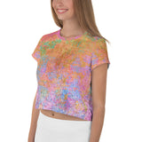 Sherbet All-Over Print Crop Tee