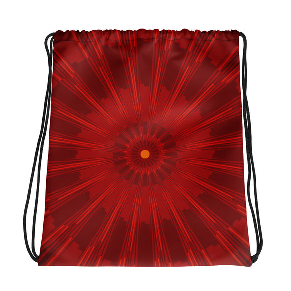 Red Eye Drawstring bag