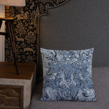 Blue Paisley Premium Pillow