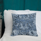 Blue Paisley Premium Pillow