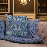 Blue Paisley Premium Pillow