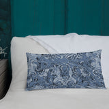 Blue Paisley Premium Pillow