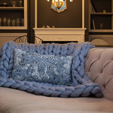 Blue Paisley Premium Pillow