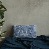 Blue Paisley Premium Pillow