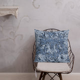 Blue Paisley Premium Pillow