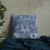 Blue Paisley Premium Pillow