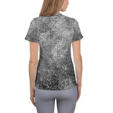Rock All-Over Print Women's Athletic T-shirt