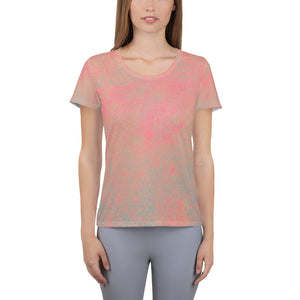 All-Over Print Women's Athletic T-shirt - Silvercomms Clothing