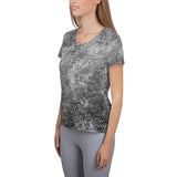 Rock All-Over Print Women's Athletic T-shirt