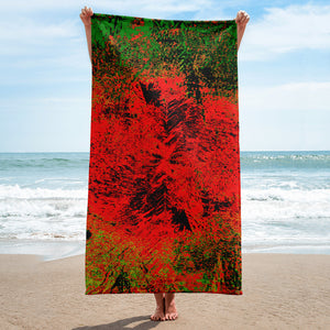 Orange Fire Towel